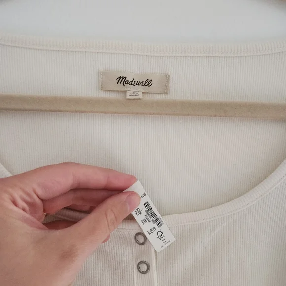 Madewell White Crop Top - Picture 5 of 8